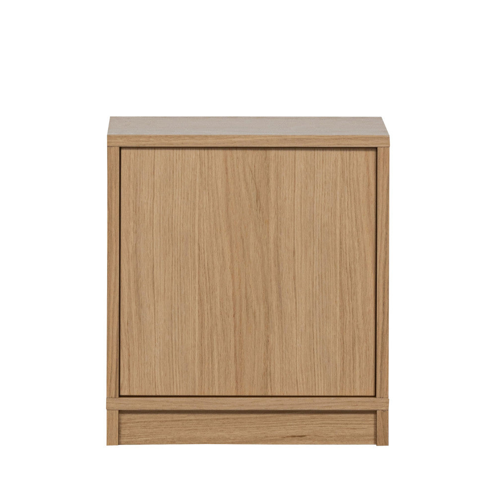 Modulair - Meuble TV 1 porte en bois L40cm - Bois clair - 2