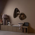 Turner - Meuble TV 3 portes en bois L120cm - Beige - 1