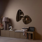 Turner - Meuble TV 3 portes en bois L120cm - Beige - 1