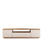 Fritz - Meuble TV 3 portes en bois L180cm - Beige - 2
