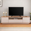 Fritz - Meuble TV 3 portes en bois L180cm - Beige - 1