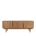 Bogor - Meuble tv 4 portes en bois massif L150cm - Bois - 2