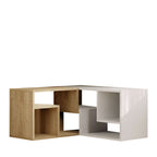 Flex - Meuble TV d'angle modulable en bois L145cm - Blanc - 2
