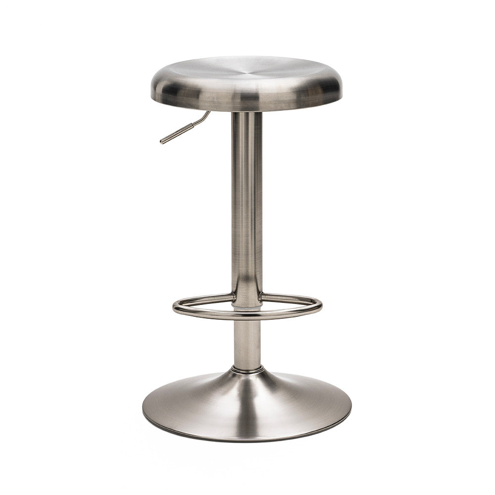 Pop - Tabouret de bar réglable en métal H60-81cm - Chrome - 2