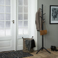 Hooky - Porte-manteaux en bois H176cm - Noir - 1