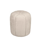Flower - Pouf rond en tissu ø38cm - Beige - 2
