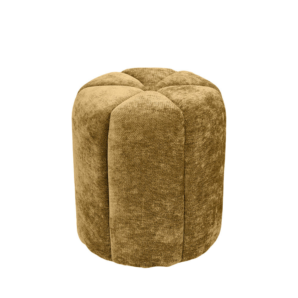Flower - Pouf rond en tissu ø38cm - Bronze - 2