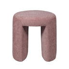 Charlie - Pouf rond en tissu ø45cm - Rose - 2