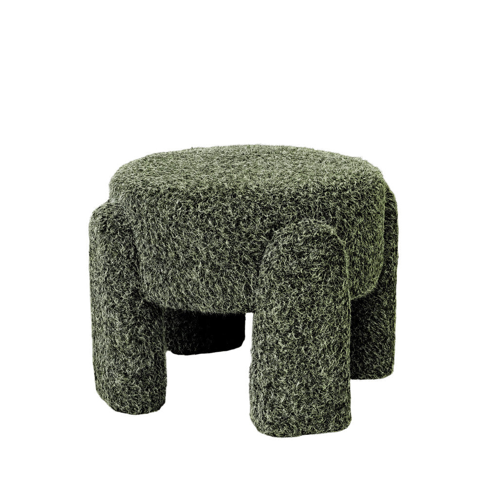 Nolan - Pouf en tissu - Vert olive - 2