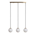 Kano - Suspension avec 3 points lumineux en verre - Laiton - 2