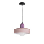 Opaco Grato - Suspension en métal avec abat-jour cylindrique - Lilas - 2