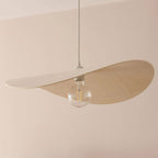 Mae - Suspension organique en feutre 60x30cm - Beige - 2