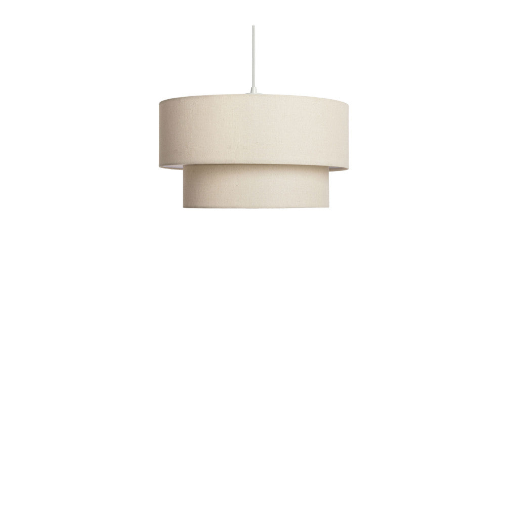 Punta - Suspension ronde en lin ø45cm - Beige - 2