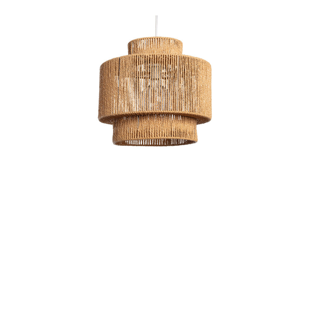 Kibo - Suspension ronde en papier ø40cm - Bois clair - 2