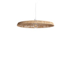 Orbe - Suspension ronde en raphia ø75cm - Bois clair - 2