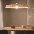 Orbe - Suspension ronde en raphia ø75cm - Bois clair - 1