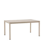 Alcudia - Table à manger 6 personnes en céramique et métal - Beige - 2