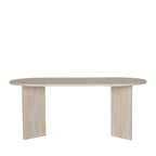 Sam - Table à manger 8 personnes effet travertin - Beige - 2