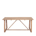 Ava - Table à manger de jardin 6 personnes en bois - Bois clair - 2