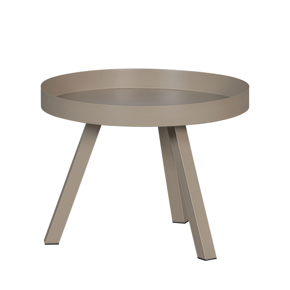 Sunny - Table d'appoint en métal ø60cm - Beige - 2
