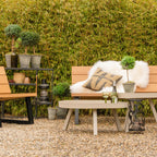 Sunny - Table d'appoint en métal ø60cm - Beige - 1