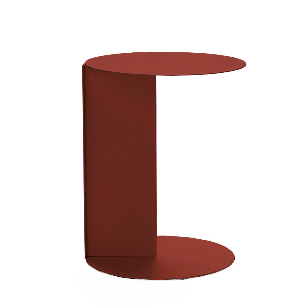 Jimy - Table d'appoint en métal H50cm - Bordeaux - 2