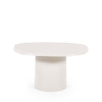 Sten - Table basse en aluminium 57x71cm - Blanc ivoire - 2
