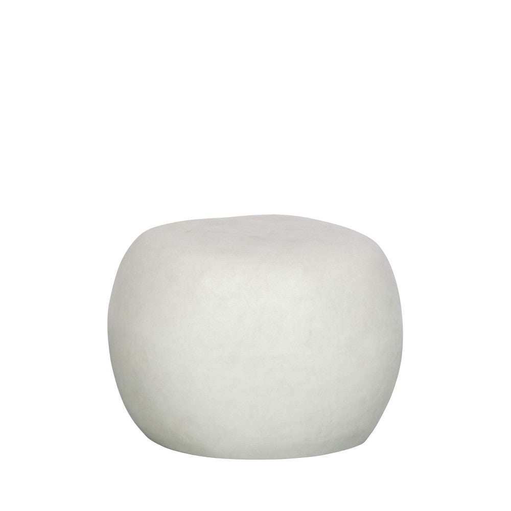 Pebble - Table basse en fibre d'argile ø50cm - Blanc - 2