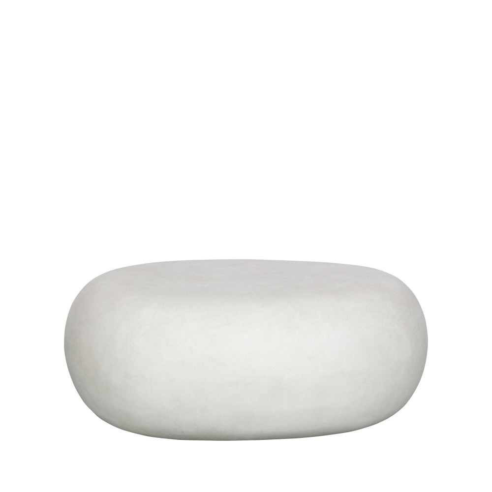 Pebble - Table basse organique en fibre d'argile - Blanc - 2