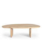 Malang - Table basse organique en bois massif de manguier - Bois clair - 2