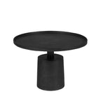 Mason - Table basse ronde en métal ø60cm - Noir - 1