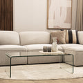 Nido - Table basse en verre L110cm - Transparent - 1