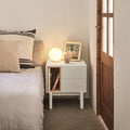 Corvo - Table de chevet en bois - Blanc - 1