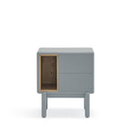 Corvo - Table de chevet en bois - Gris clair - 2