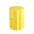 Neon - Table d'appoint ronde en aluminium ø33,5cm - Jaune - 2