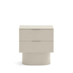 Totem - Table de chevet 2 tiroirs en bois - Sable - 2