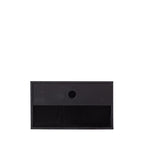 Nancy - Table de chevet murale en bois - Noir - 2