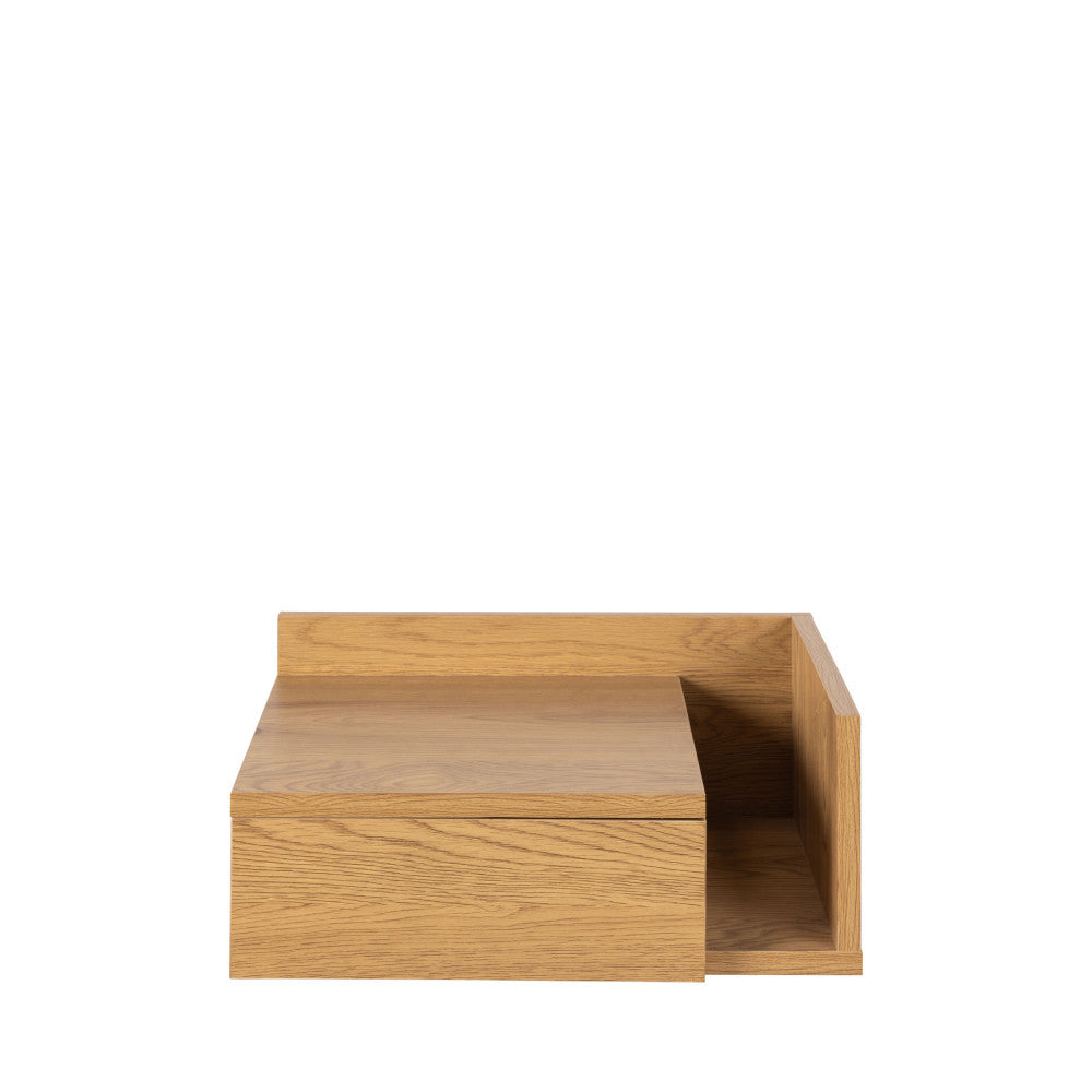 Kamichi - Table de chevet murale réversible en bois - Bois clair - 2