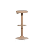 Isaac - Tabouret de bar réglable en métal H61-81cm - Beige - 2