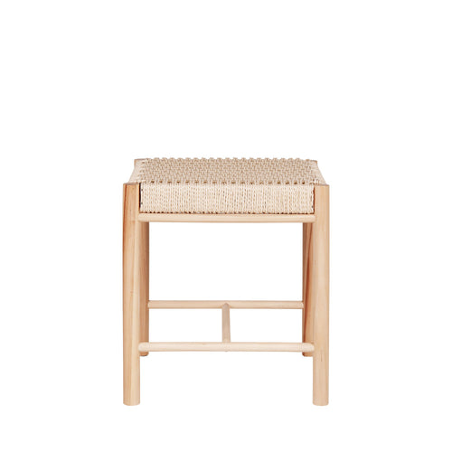 ABANO - Tabouret en bois et corde H46,5cm - Naturel - 2