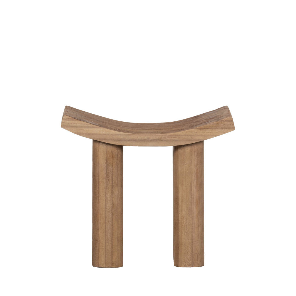 JAPAN - Tabouret en bois design H45cm - Bois clair - 2