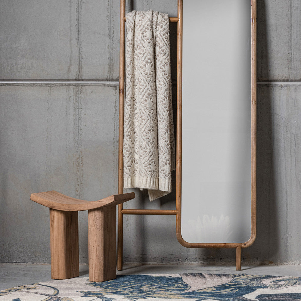 JAPAN - Tabouret en bois design H45cm - Bois clair - 1