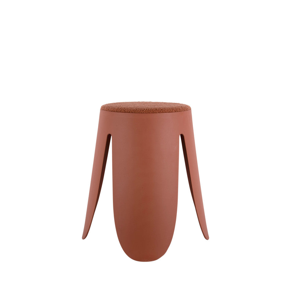 Savor - Tabouret en plastique H46cm - Rouge brique - 1