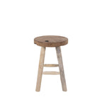 Badia - Tabouret en teck H45cm - Naturel - 2