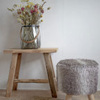 BARCELONA - Tabouret en teck H45cm - Naturel - 1