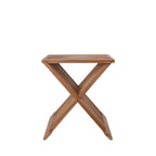 Erto - Tabouret en teck H45cm - Naturel - 1