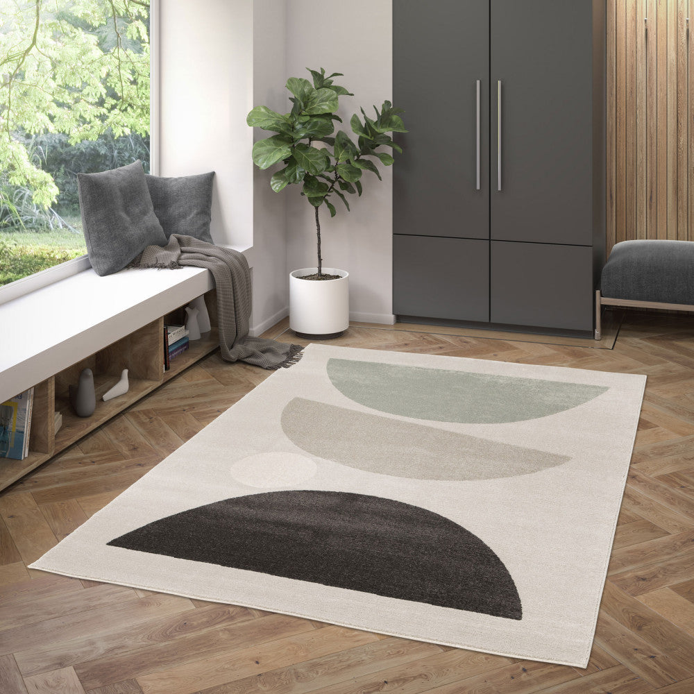 Léo II - Tapis contemporain à motif géométrique - Multicolore 160x230 cm - 1