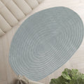 Gelato - Tapis contemporain de forme organique - Bleu glacier 200x290 cm - 1