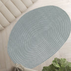 Gelato - Tapis contemporain de forme organique - Bleu glacier 200x290 cm - 1
