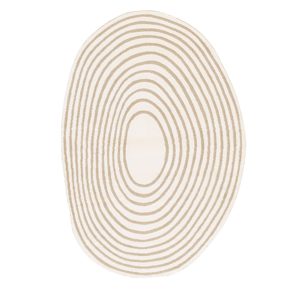 Gelato - Tapis contemporain de forme organique - Beige 200x290 cm - 2